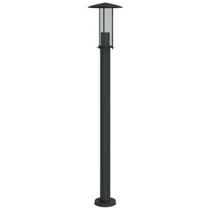 vidaXL Zunanja talna svetilka črna 100 cm nerjaveče jeklo