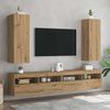 vidaXL TV omarica 2 kosa artisan hrast 30,5x30x90 cm inženirski les