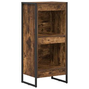 vidaXL Knjigovni omar Dimni hrast 40 x 30 x 86,5 cm Konstruiran les