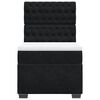 vidaXL Box spring postelja z vzmetnico črna 100x200 cm žamet