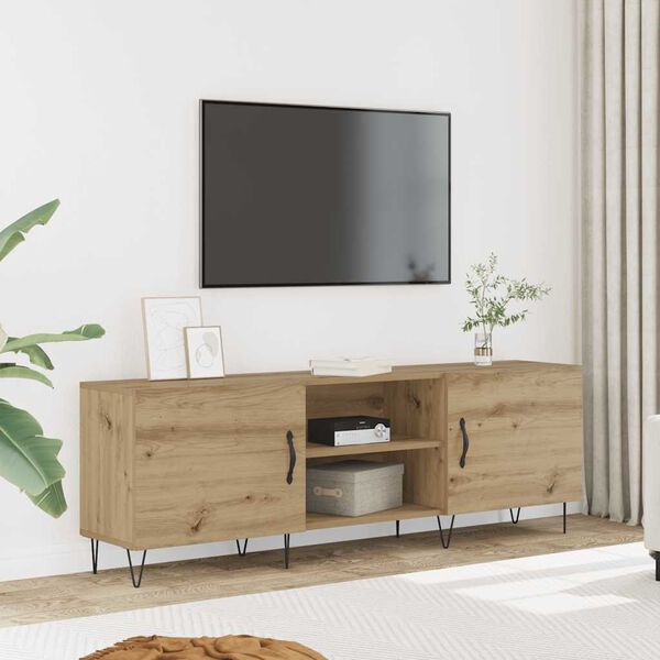 vidaXL TV omarica artisan hrast 150x30x50 cm inženirski les