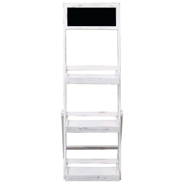 vidaXL Tabla na stojalu bela 42x40x120 cm les