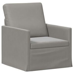 vidaXL Enosobna sofa Svetlo siva 70 x 81 x 82 cm Žamet
