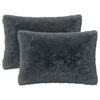 vidaXL Prevleka za blazino 2 pcs HEERLEN Antracit 50 x 70 cm PV flis