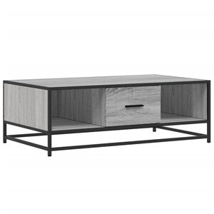 vidaXL Klubska mizica siva sonoma 100x57x35 cm inženirski les