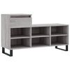 vidaXL Omarica za čevlje siva sonoma 102x36x60 cm inženirski les