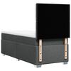 vidaXL Box spring postelja z vzmetnico temno siva 80x200 cm blago