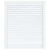 vidaXL Vrata za omarico z letvicami bela 69x59,4 cm trdna borovina