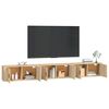 vidaXL Stenska TV omarica 3 kosi sonoma hrast 100x34,5x40 cm