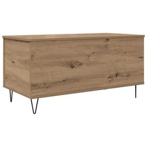vidaXL Klubska miza artisan hrast 90 x 44.5 x 45 cm Inženirski les