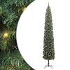 vidaXL Umestno božično drevo Zelena 270 cm PVC in Jeklo in Plastika