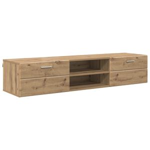 vidaXL Lesena omara 150 x 39 x 30 cm Umetni hrast Konstruiran les