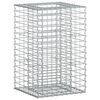 vidaXL Gabionska dvignjena postelja 50 x 50 x 80 cm Pocinkano jeklo
