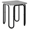 vidaXL Klubska miza Siva Sonoma 40 x 40 x 45 cm Inženirski les