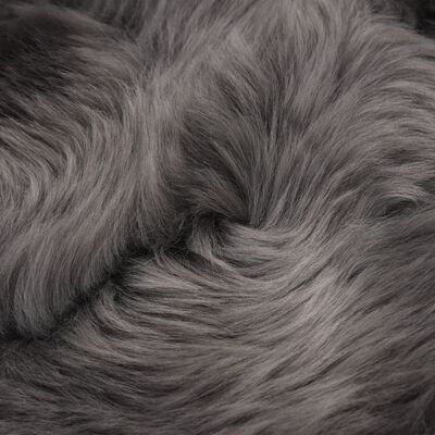vidaXL Preproga iz ovčje kože 60x90 cm svetlo siva