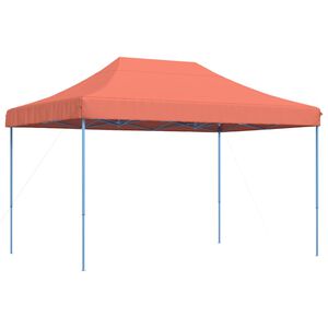 vidaXL Zložljivi pop-up &scaron;otor za zabave terakota 410x279x315 cm