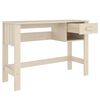 vidaXL Pisalna miza HAMAR medeno rjava 110x40x75 cm trdna borovina
