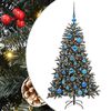vidaXL Umestno božično drevo Zelena 120 cm PVC, plastika in jeklo