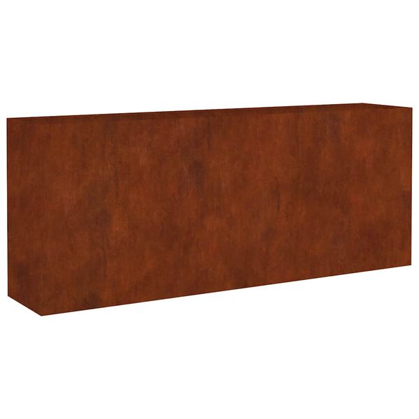 vidaXL Vrtna visoka greda 200x40x80 cm corten jeklo