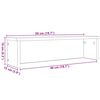 vidaXL Kitchen Racks Stackable 2 artisian hrast pcs 50x15x16 cm