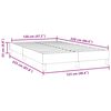 vidaXL Box Spring postelja brez vzmetnico Temno zelena 120x220 cm