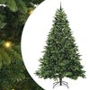 vidaXL Umestno božično drevo med 300 LED Zelena 240 cm PE in PVC