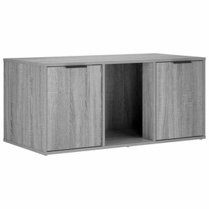 vidaXL Mačja kletka pohi&scaron;tvo Siva Sonoma 100 x 49 x 45 cm