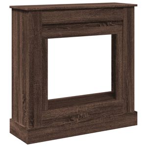 vidaXL Okvir za kamin rjavi hrast 90x30x90 cm inženirski les