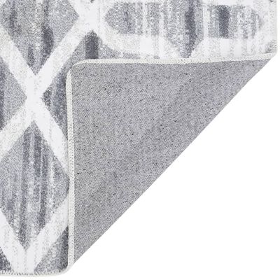 vidaXL Potiskan tepih tekač pralen in zložljiv 100x300 cm poliester