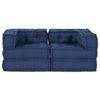 vidaXL Modularni kavč 2 pcs Indigo 140 x 70 x 56 cm blago
