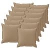 vidaXL Blazina 12 kos HOUTEN Taupe 40 x 40 cm Poliester