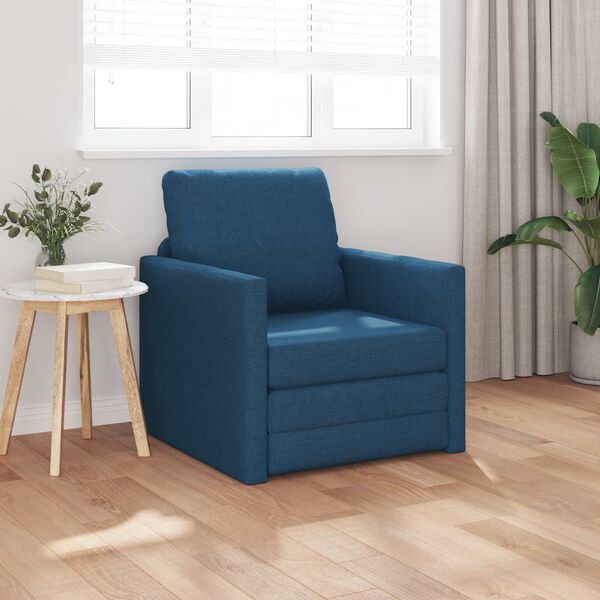 vidaXL Sofa postelja 60cm Modra blago