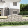 vidaXL Obokane gabion ko&scaron;are 20 kosa 200x50x120/140cm pocinkano železo