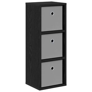 vidaXL Strani &scaron;al s predalom Črna Orehovina 25,5 x 22 x 69,5 cm