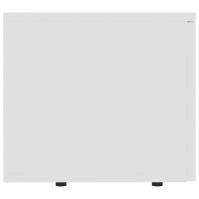 vidaXL TV omarica bela 80x34x30 cm iverna plošča