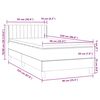 vidaXL Box spring postelja z vzmetnico temno zelena 90x220 cm žamet