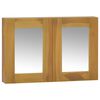 vidaXL Omarica z ogledalom 60x10x40 cm trdna tikovina