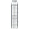 vidaXL Obokane gabion košare 13kosi 300x50x160/180 cm pocinkano železo