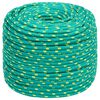 vidaXL Večnamenska uporabna vrv 10 mm 25 m Zelena PP