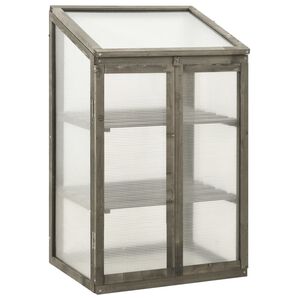 vidaXL Rastlinjak 60x45x100 cm borovina