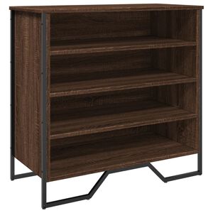 vidaXL Omarica za čevlje rjavi hrast 80x38x78 cm inženirski les