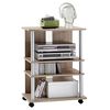 FMD TV / Hi-Fi stojalo s 3 predelki 65x40x79,2 cm hrastovina