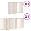 vidaXL Ograda za pse z vrati zložljiva 15 panelov 750 cm topolovina