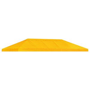 vidaXL Za&scaron;čita za gazebo s senčnikom 6 x 3 m Rumena Poliester 190