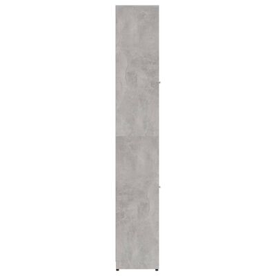 vidaXL Kopalniška omarica betonsko siva 30x30x183,5 cm iverna plošča