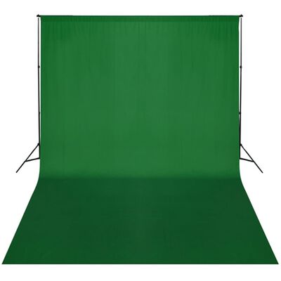 vidaXL Podporni sistem za ozadje 300 x 300 cm zelene barve