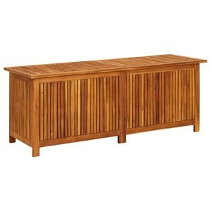 vidaXL Vrtna &scaron;katla za shranjevanje 150x50x58 cm trden akacijev les