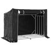 vidaxL Stojalo za drva z dežnim pokrovom 151x80,5x110,5 cm