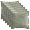 vidaXL Prevleka za blazino 6 kos HOUTEN Zelena 30 x 30 cm