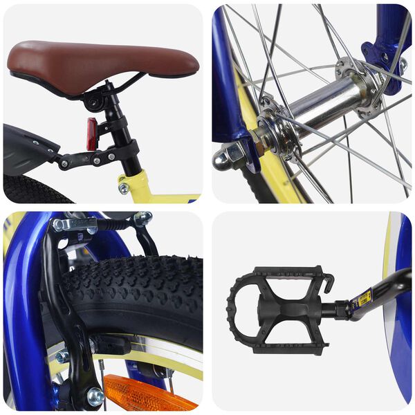 vidaXL Otro&scaron;ko Kolo 18 Palcev za 5-7 let Rumena